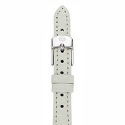 MICHELE 12mm Alligator White Strap